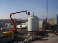 Fabrication et remplacement d'un silo à sable poids 50 tonnes
